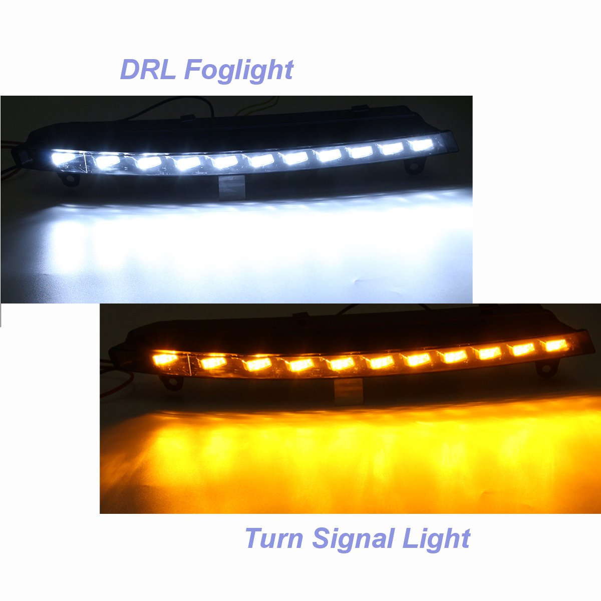 LED-Daytime-Running-Fog-Lights-DRL-White-Turn-Signal-Lamp-Yellow-2Pcs-for-Audi-Q7-2007-09-1119963