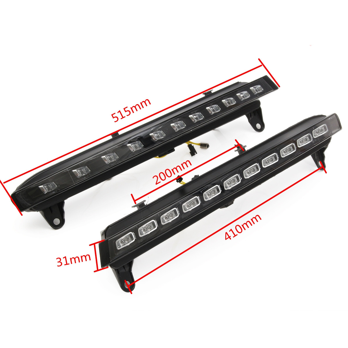 LED-WhiteAmber-DRL-Daytime-Running-Lights-Turn-Signal-Lamp-Pair-For-Audi-Q7-2006-2009-1518619