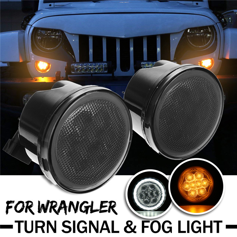 Pair-Dual-Color-8LED-Car-Daytime-Running-Lights-Turn-Signal-Lamp-for-Jeep-2007-2017-1329513