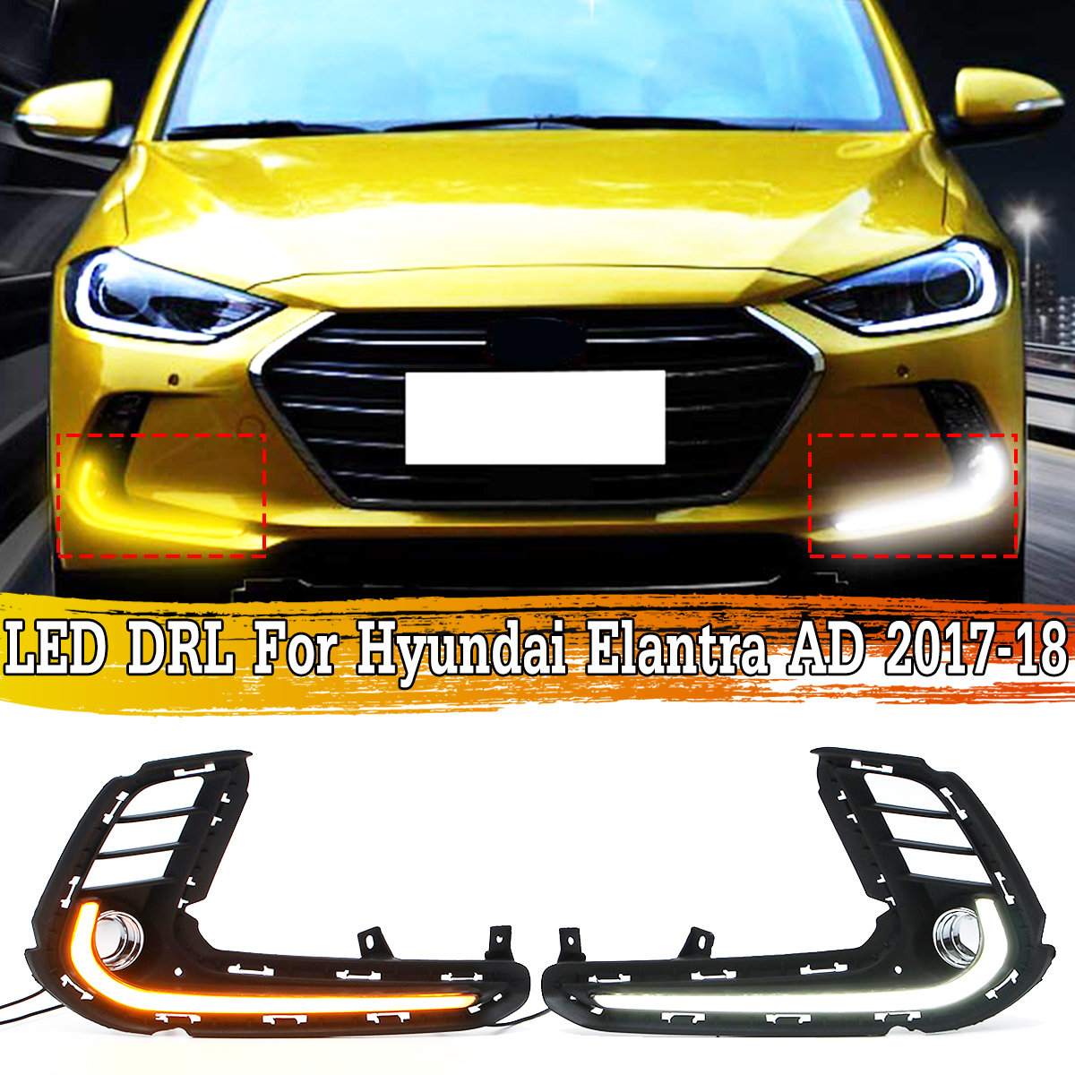 Pair-Dual-Color-Car-LED-Daytime-Running-Lights-Turn-Signal-Lamp-for-Hyundai-Elantra-AD-2017-2018-1343989