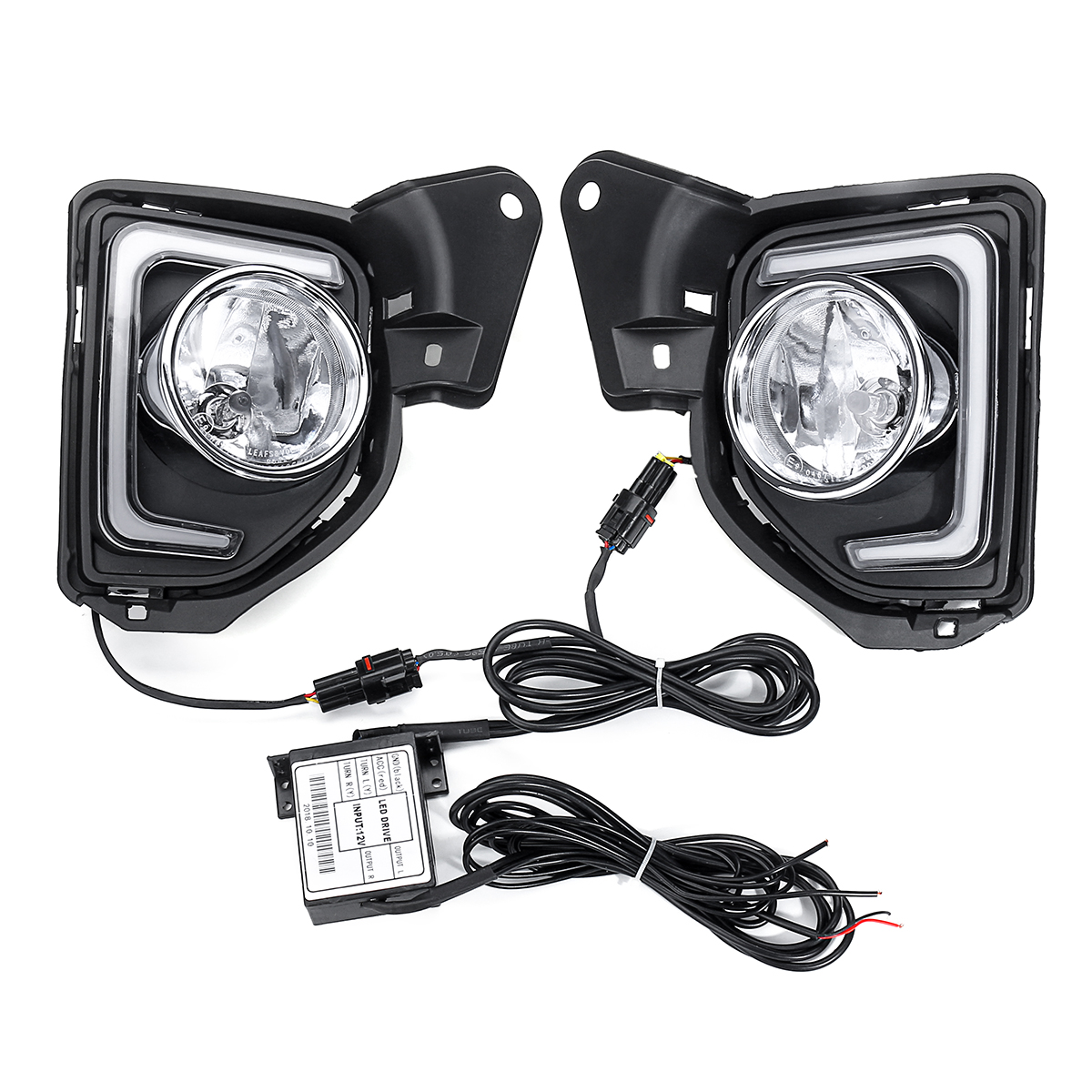 Pair-LED-DRL-Daytime-Running-Lights-White-Fog-Lamps-Yellow-with-H16-Halogen-Bulbs-For-Toyota-Hiace-2-1570017