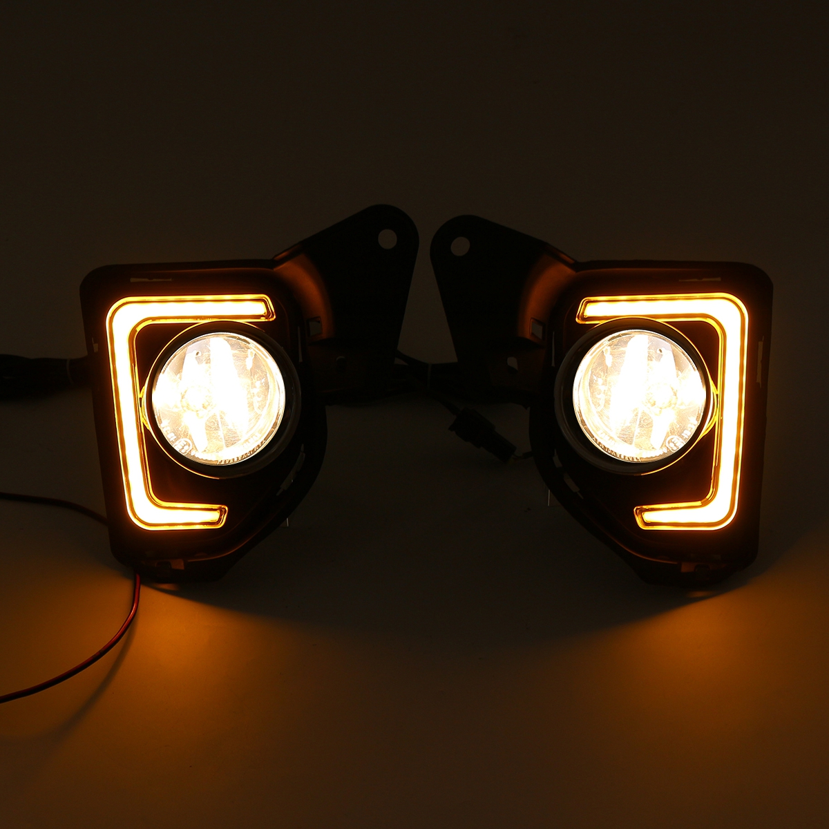 Pair-LED-DRL-Daytime-Running-Lights-White-Fog-Lamps-Yellow-with-H16-Halogen-Bulbs-For-Toyota-Hiace-2-1570017