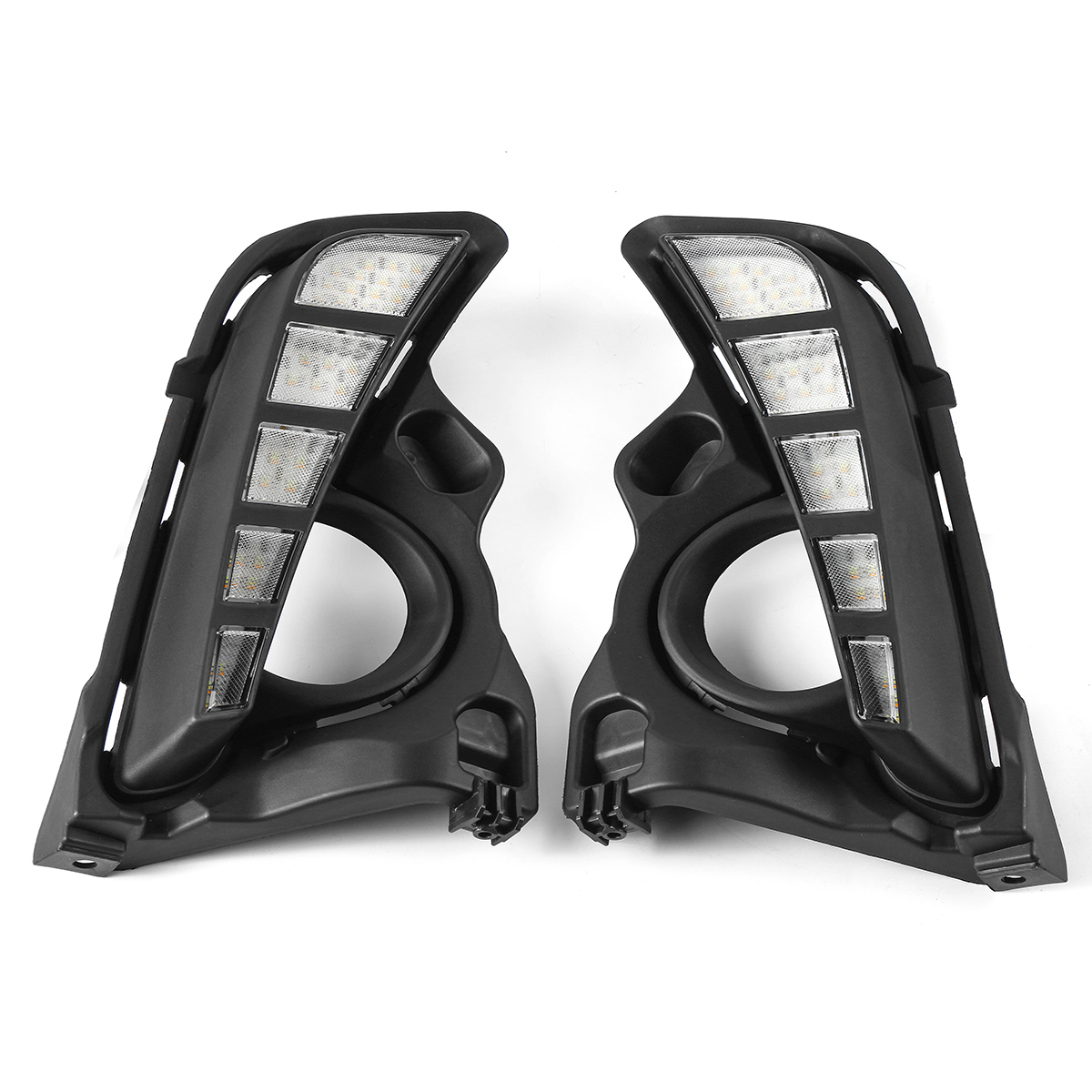 Pair-LED-Daytime-Running-Lights-DRL-Turn-Signal-Fog-Lamp-Three-Colors-for-Toyota-Highlander-17-18-1368265