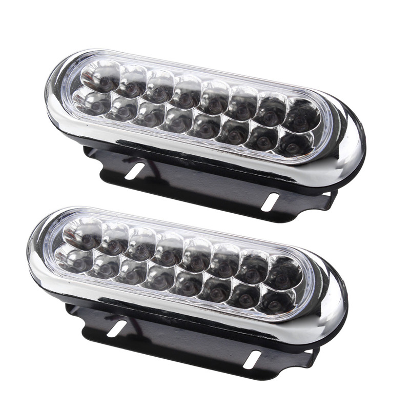 Pair-Universal-16-LED-Car-Daytime-Running-Lights-DRL-Fog-Day-Driving-Lamp-12V-White-40224