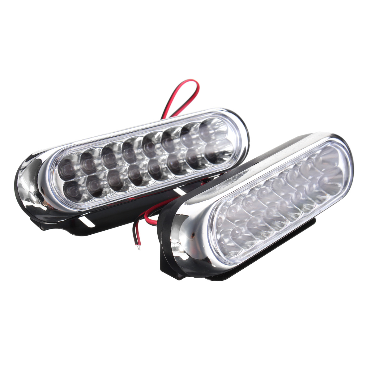 Pair-Universal-16-LED-Car-Daytime-Running-Lights-DRL-Fog-Day-Driving-Lamp-12V-White-40224