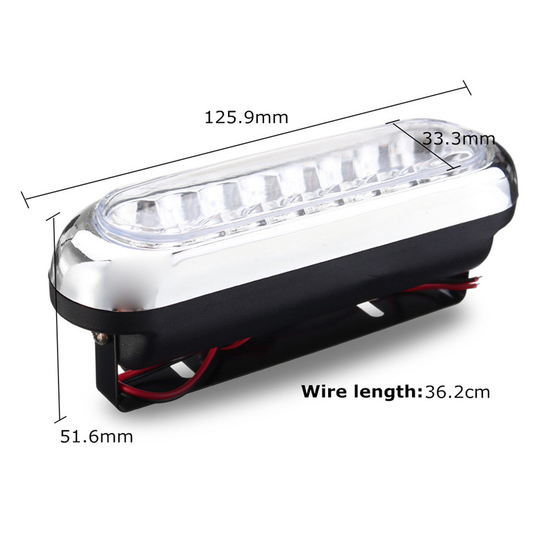 Pair-Universal-16-LED-Car-Daytime-Running-Lights-DRL-Fog-Day-Driving-Lamp-12V-White-40224