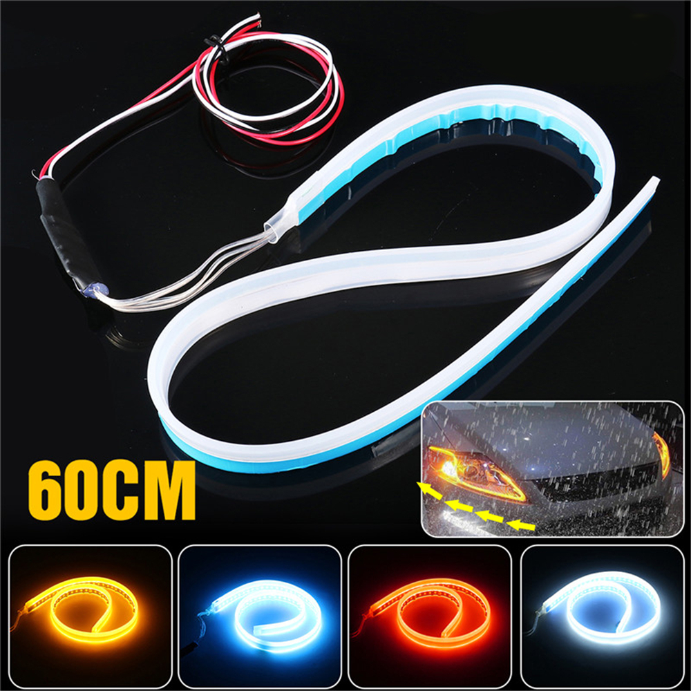 Switchback-60cm-Car-LED-Strip-Light-DRL-with-Turn-Signal-WhiteRedBlue-Yellow-Dual-Color-10W-DC12V-1339657