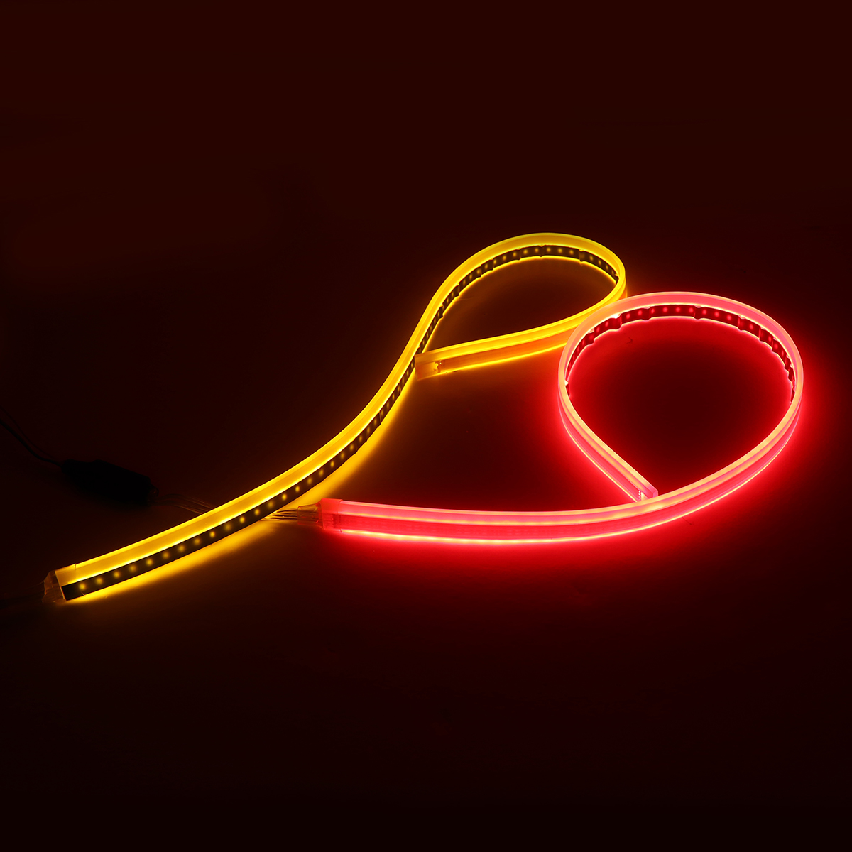 Switchback-60cm-Car-LED-Strip-Light-DRL-with-Turn-Signal-WhiteRedBlue-Yellow-Dual-Color-10W-DC12V-1339657