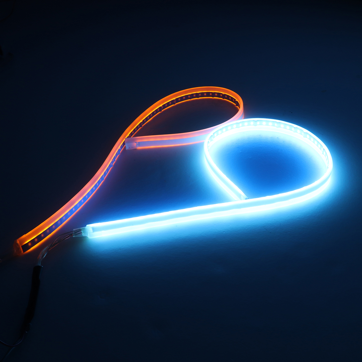 Switchback-60cm-Car-LED-Strip-Light-DRL-with-Turn-Signal-WhiteRedBlue-Yellow-Dual-Color-10W-DC12V-1339657