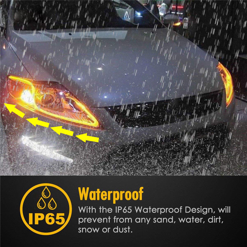 Ultra-Thin-Guide-Strip-White-Daytime-Running-Lights-Amber-Turn-Lamp-Switchback-Sequential-2Pcs-1403873