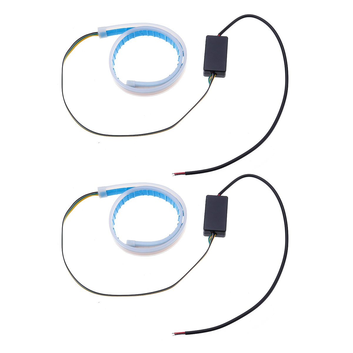 Ultra-Thin-Guide-Strip-White-Daytime-Running-Lights-Amber-Turn-Lamp-Switchback-Sequential-2Pcs-1403873