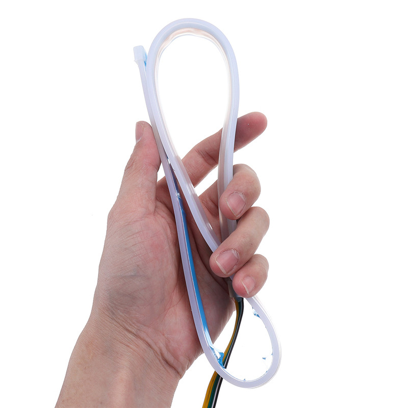 Ultra-Thin-Guide-Strip-White-Daytime-Running-Lights-Amber-Turn-Lamp-Switchback-Sequential-2Pcs-1403873