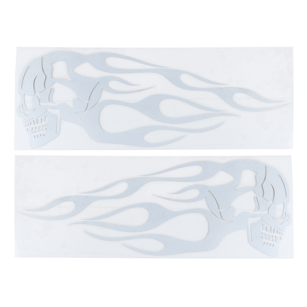 2pcs-135x5inch-Universal-Motorcycle-Gas-Tank-Flames-Skull-Badge-Decal-Sticker-1256134