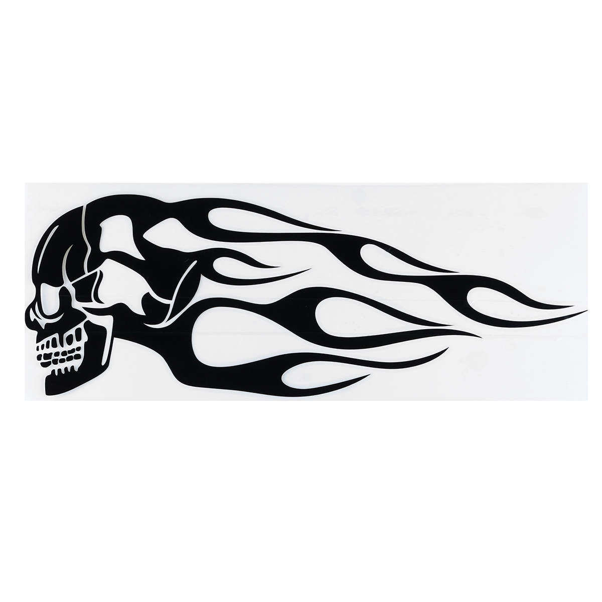 2pcs-135x5inch-Universal-Motorcycle-Gas-Tank-Flames-Skull-Badge-Decal-Sticker-1256134