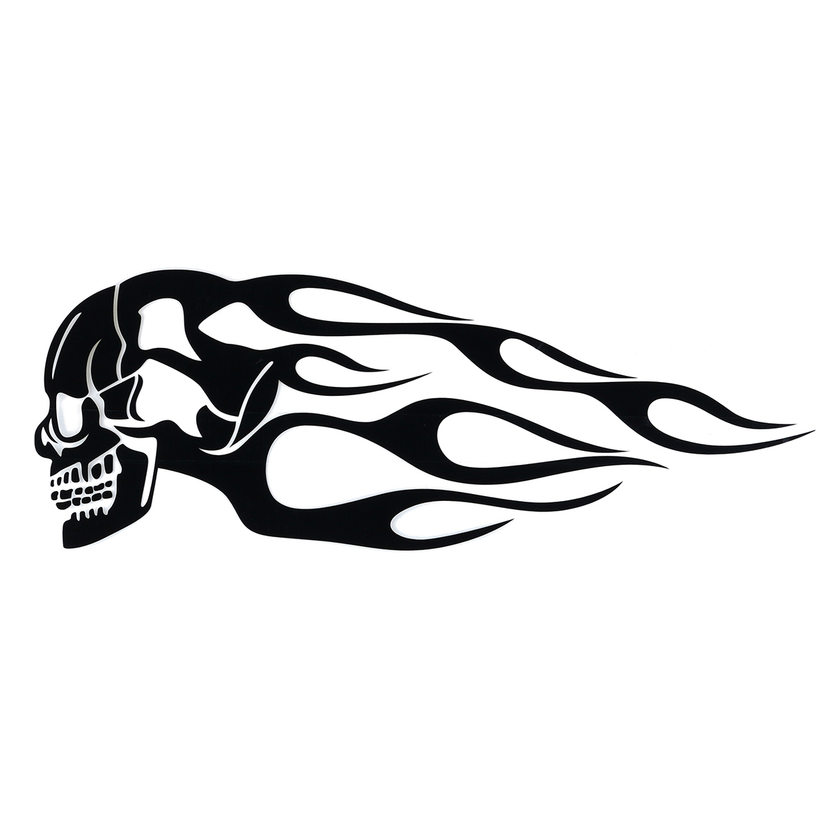 2pcs-135x5inch-Universal-Motorcycle-Gas-Tank-Flames-Skull-Badge-Decal-Sticker-1256134