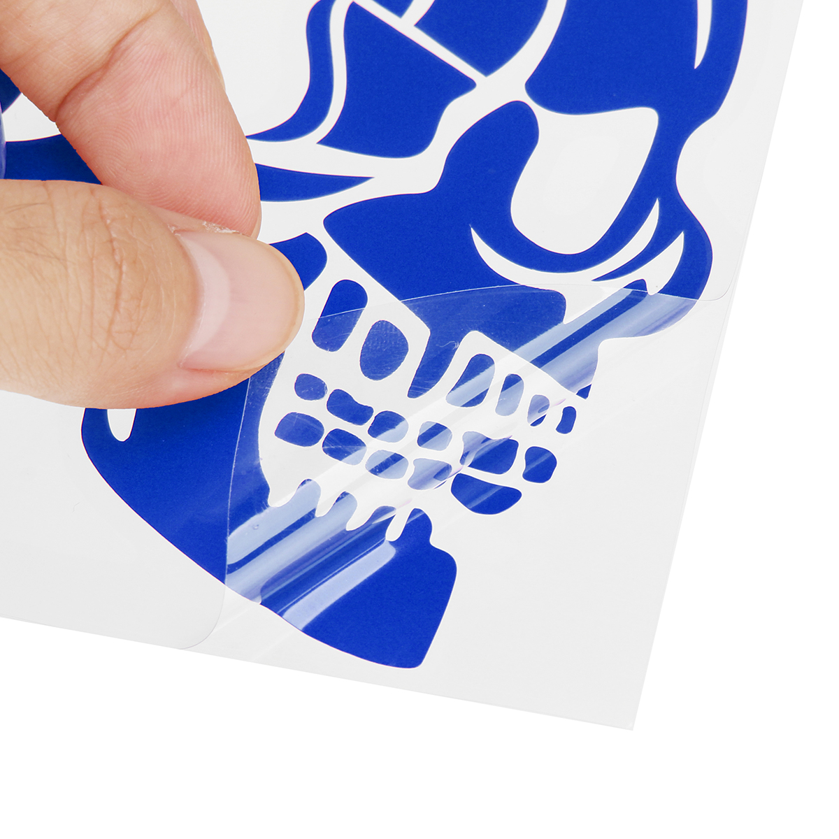 2pcs-135x5inch-Universal-Motorcycle-Gas-Tank-Flames-Skull-Badge-Decal-Sticker-RedBlueYellow-1348665