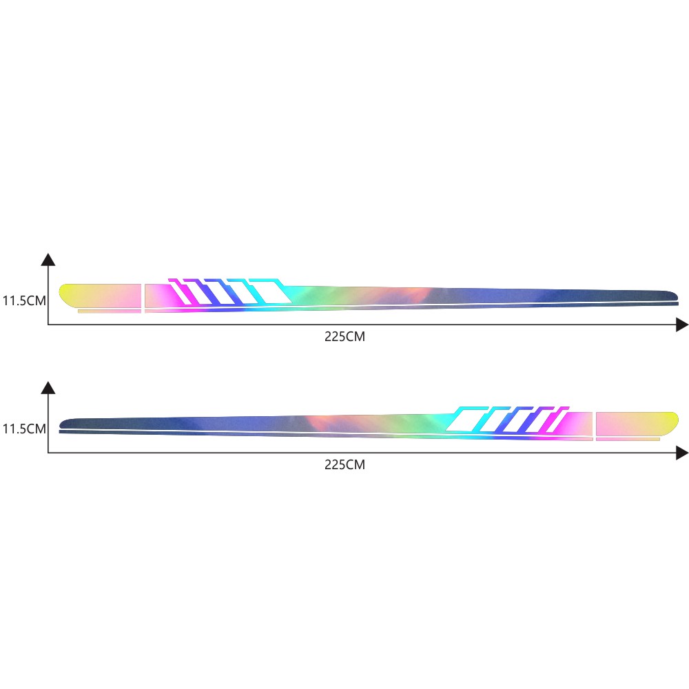2pcs-Body-Both-Side-Graphics-Vinyl-Long-Stripe-Reflective-Colorful--Solid-Color-Car-Decal-Sticker-1746529