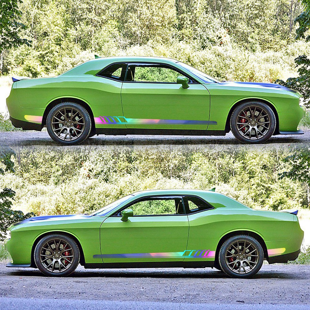 2pcs-Body-Both-Side-Graphics-Vinyl-Long-Stripe-Reflective-Colorful--Solid-Color-Car-Decal-Sticker-1746529