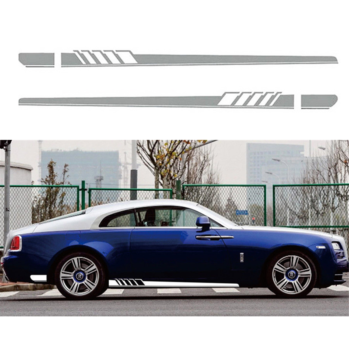 2pcs-Body-Both-Side-Graphics-Vinyl-Long-Stripe-Reflective-Colorful--Solid-Color-Car-Decal-Sticker-1746529