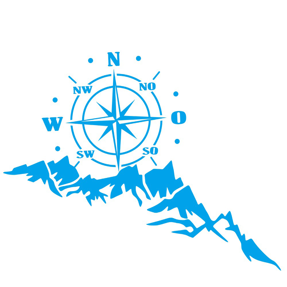 65x35cm-Sticker-Body-Hood-Vinyl-Decal-Compass-W-Mountains-For-Camper-Motorhome-Boat-1714610