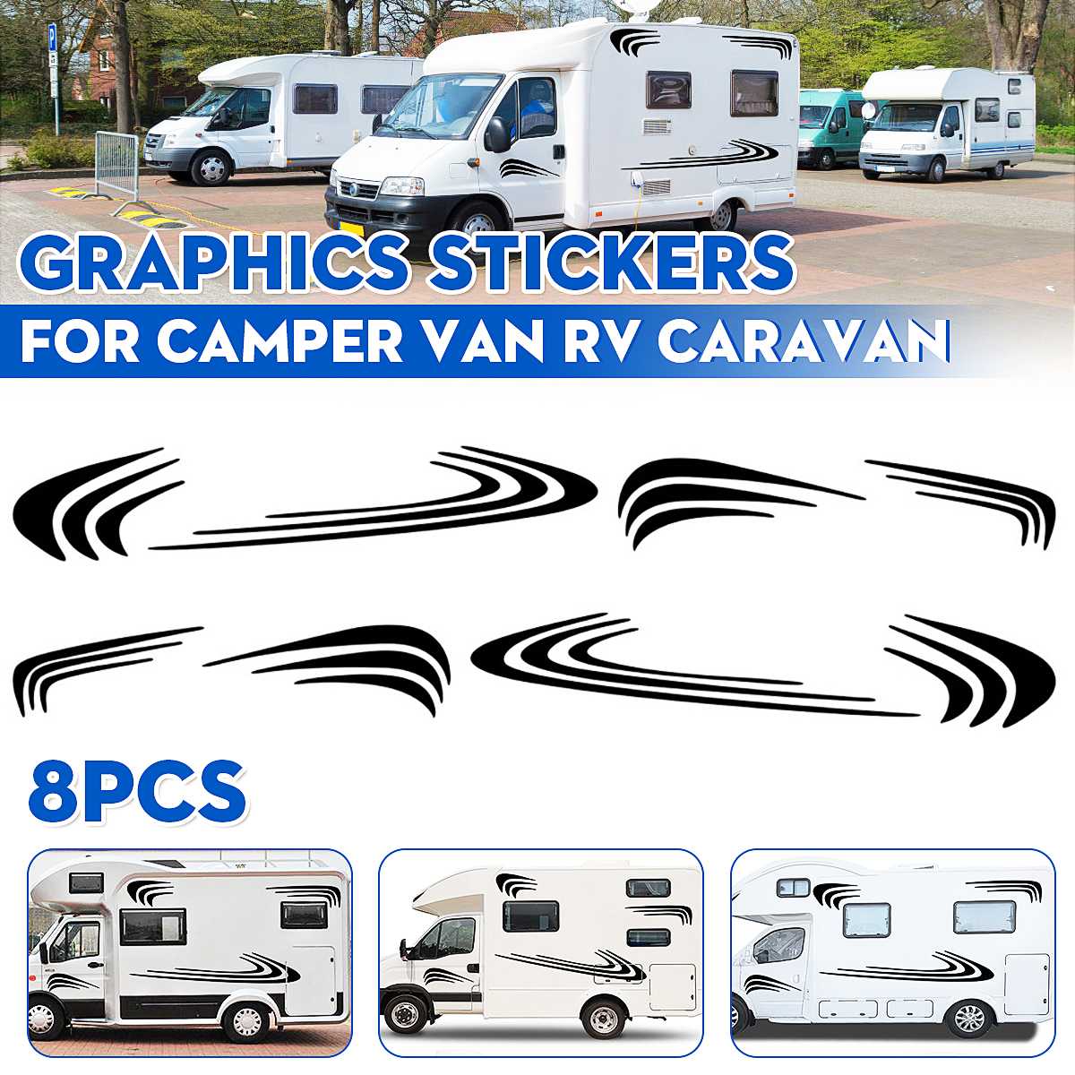 8pcs-Stripes-Stickers-Side-Body-Decals-Universal-For-Car-Truck-Camper-Horse-RV-Van-Motorhome-Caravan-1727445