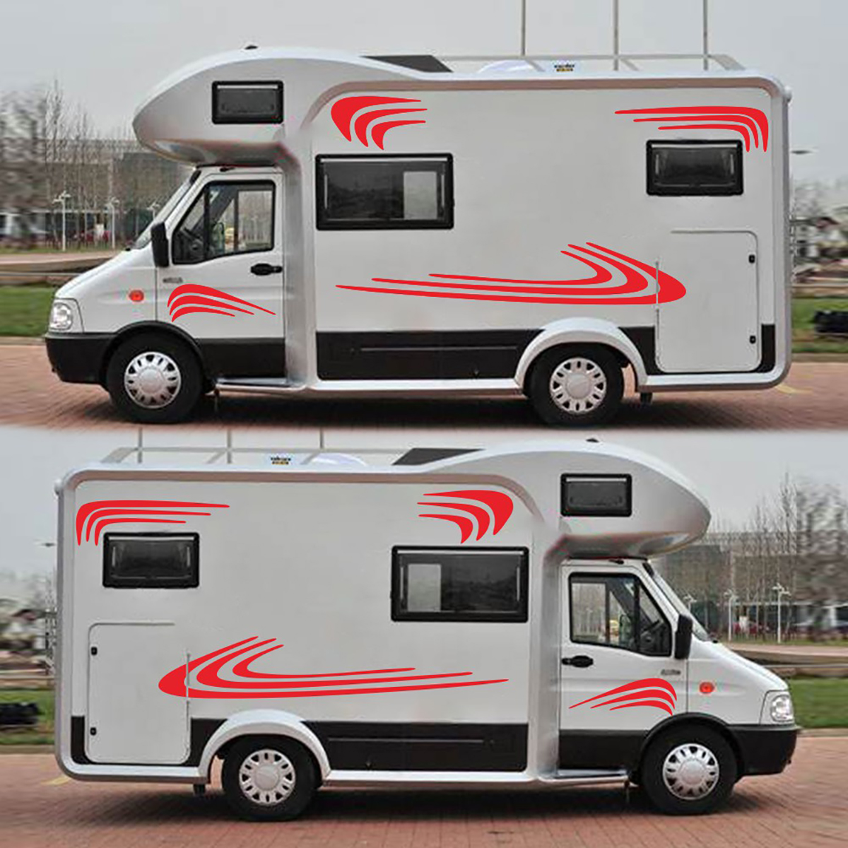 8pcs-Stripes-Stickers-Side-Body-Decals-Universal-For-Car-Truck-Camper-Horse-RV-Van-Motorhome-Caravan-1727445