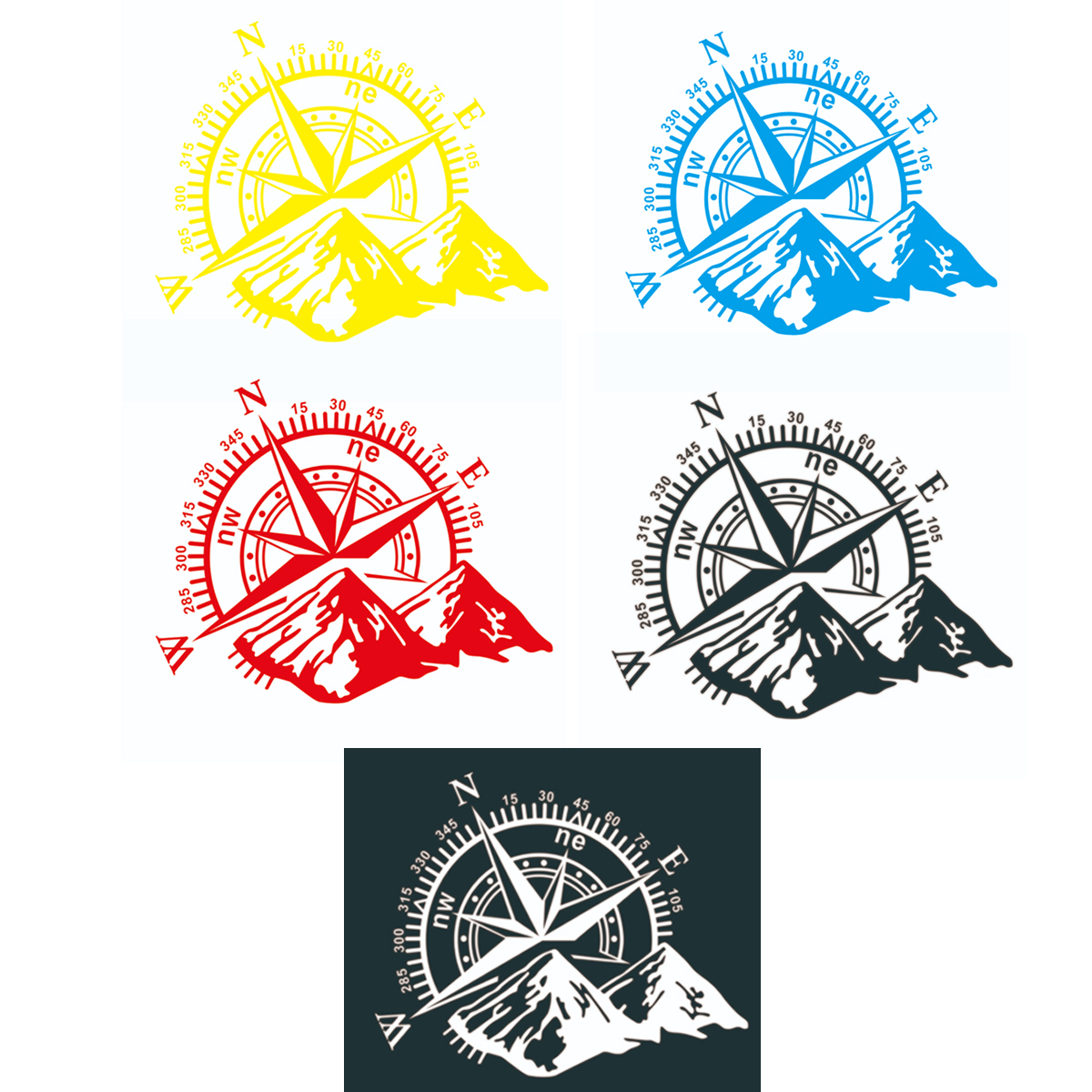 Hood-Body-Sticker-Decal-Large-Compass-Navigation-For-Camper-Van-Motorhome-Car-Boat-60x50cm-1727843