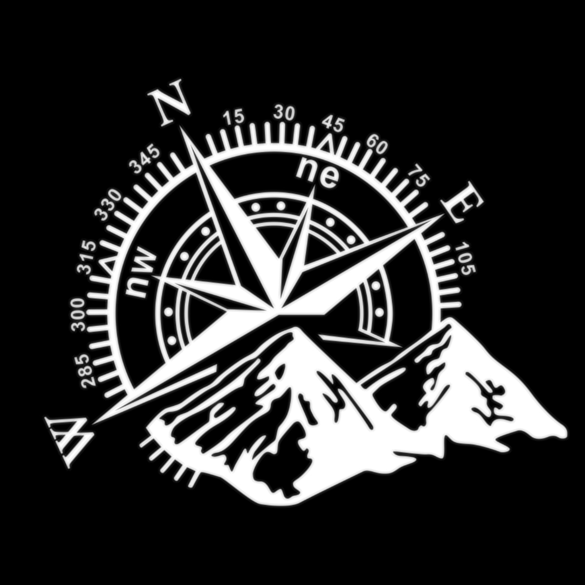 Hood-Body-Sticker-Decal-Large-Compass-Navigation-For-Camper-Van-Motorhome-Car-Boat-60x50cm-1727843