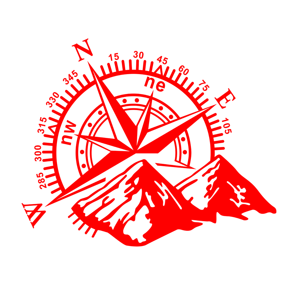 Hood-Body-Sticker-Decal-Large-Compass-Navigation-For-Camper-Van-Motorhome-Car-Boat-60x50cm-1727843
