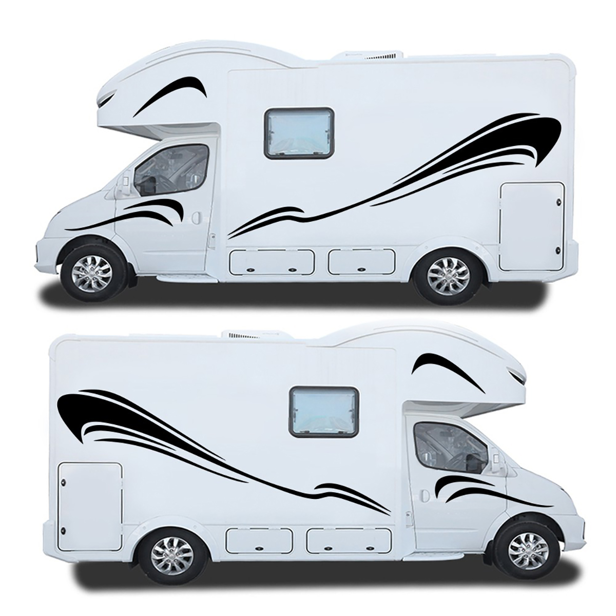 Motorhome-Stripes-Camper-Van-Horsebox-Caravan-RV-Decals-Sticker-Graphic-1734679
