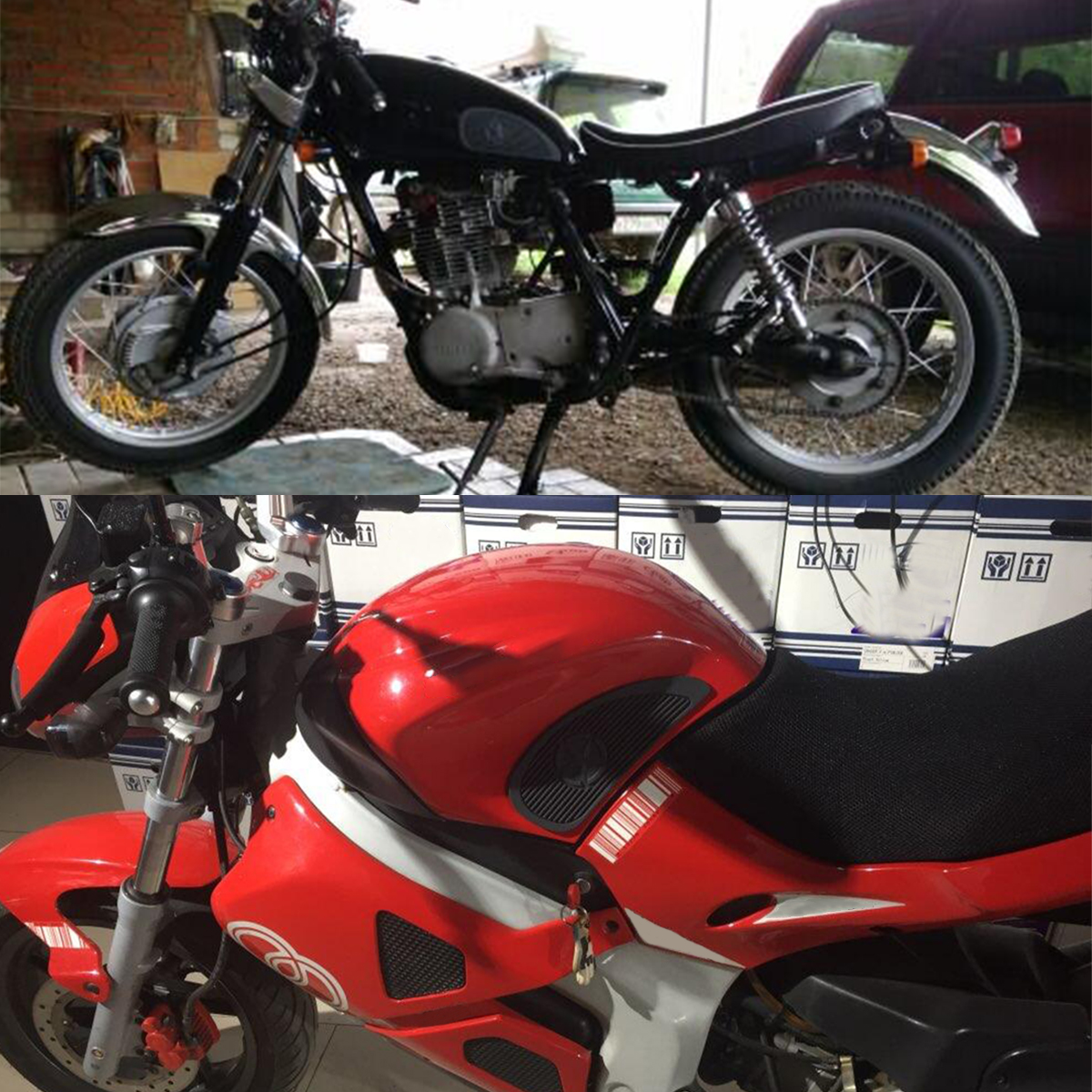 Pair-Motorcycle-Cafe-Racer-Fuel-Tank-Cap-Pad-Protector-Rubber-Decal-Sticker-Universal-1371161