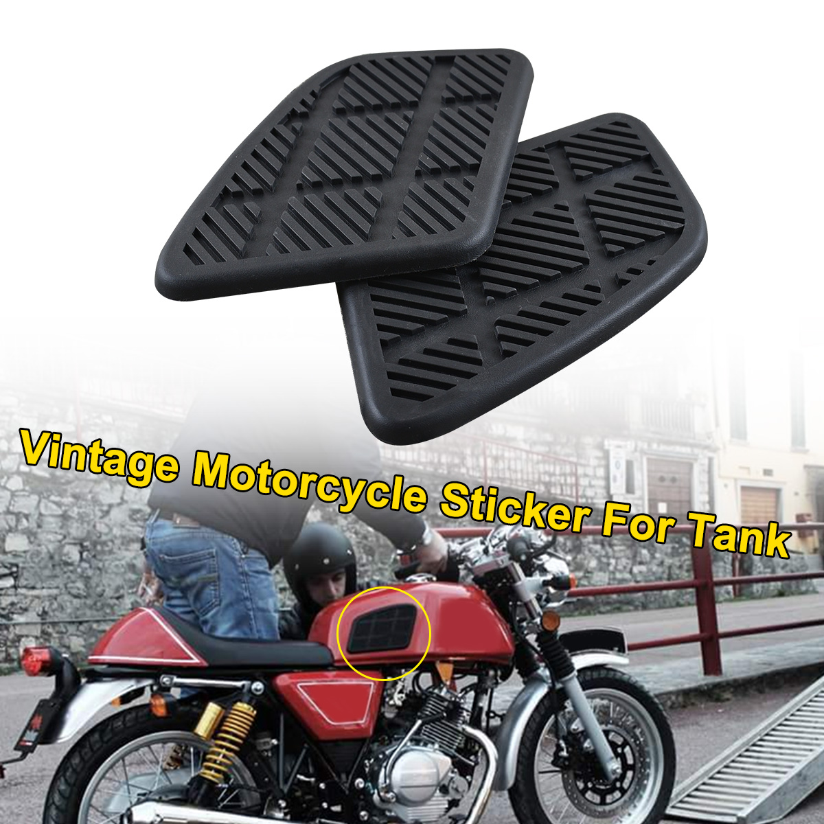 Pair-Motorcycle-Rubber-Fuel-Tank-Pad-Protector-Decal-Sticker-Universal-1462384