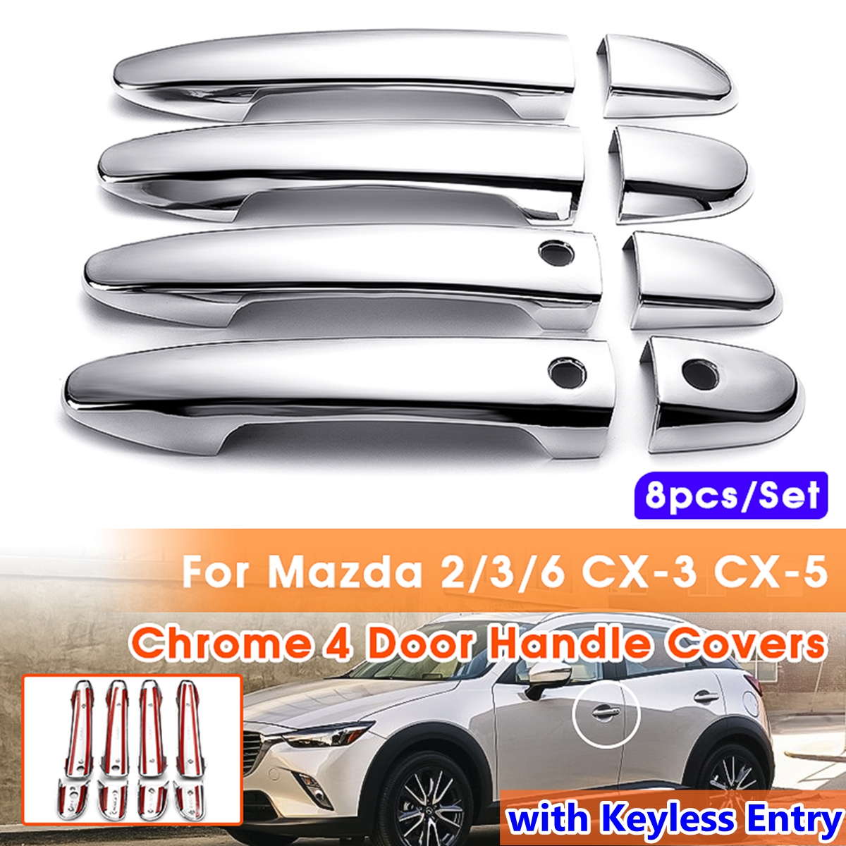 8Pcs--Set-ABS-Chrome-4-Car-Door-Handle-Covers-With-Keyless-For-Mazda-236-CX-3-CX-5-1613761