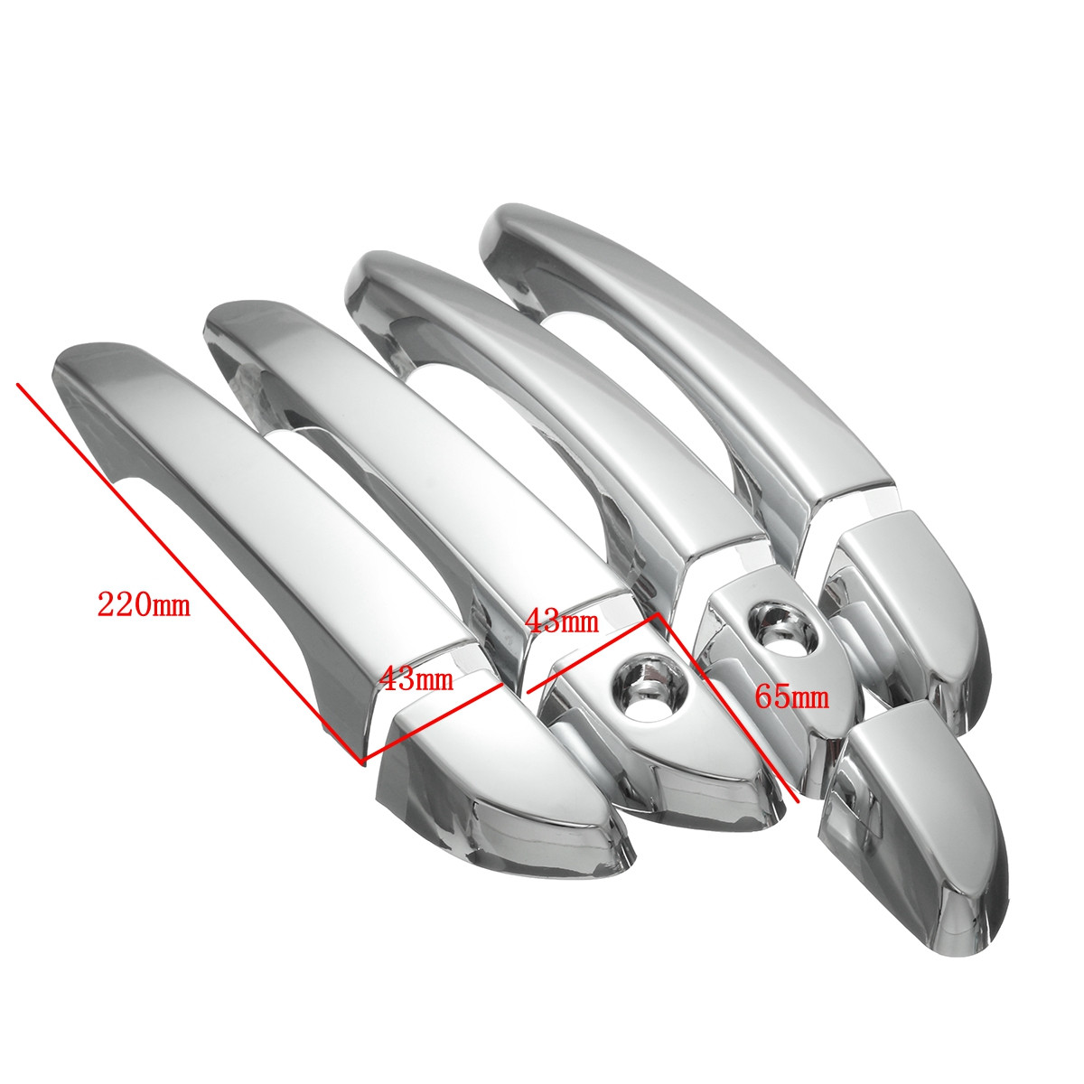 Chrome-Door-Catch-Handle-Cover-Molding-Garnish-Trim-For-HYUNDAI-2016-2017-Tucson-1121392
