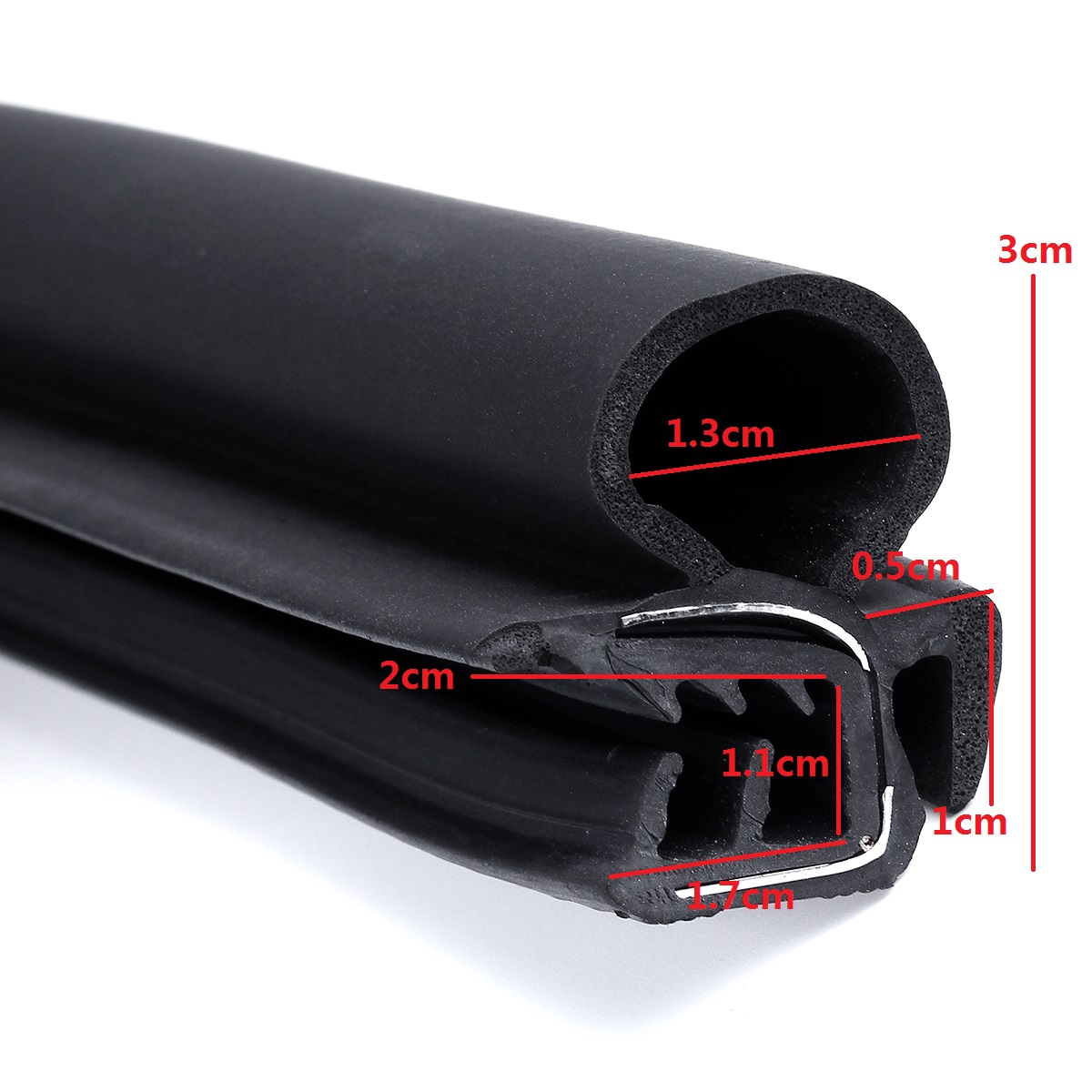 FRONT-LEFT-WEATHERSTRIP-RUBBER-DOOR-SEAL-FOR-VW-TRANSPORTER-T4-T5-MK4-1990-2003-4m-1817393