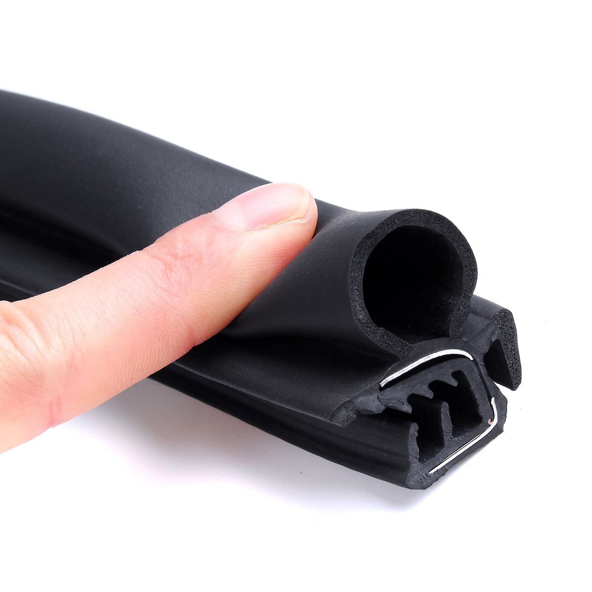 FRONT-LEFT-WEATHERSTRIP-RUBBER-DOOR-SEAL-FOR-VW-TRANSPORTER-T4-T5-MK4-1990-2003-4m-1817393