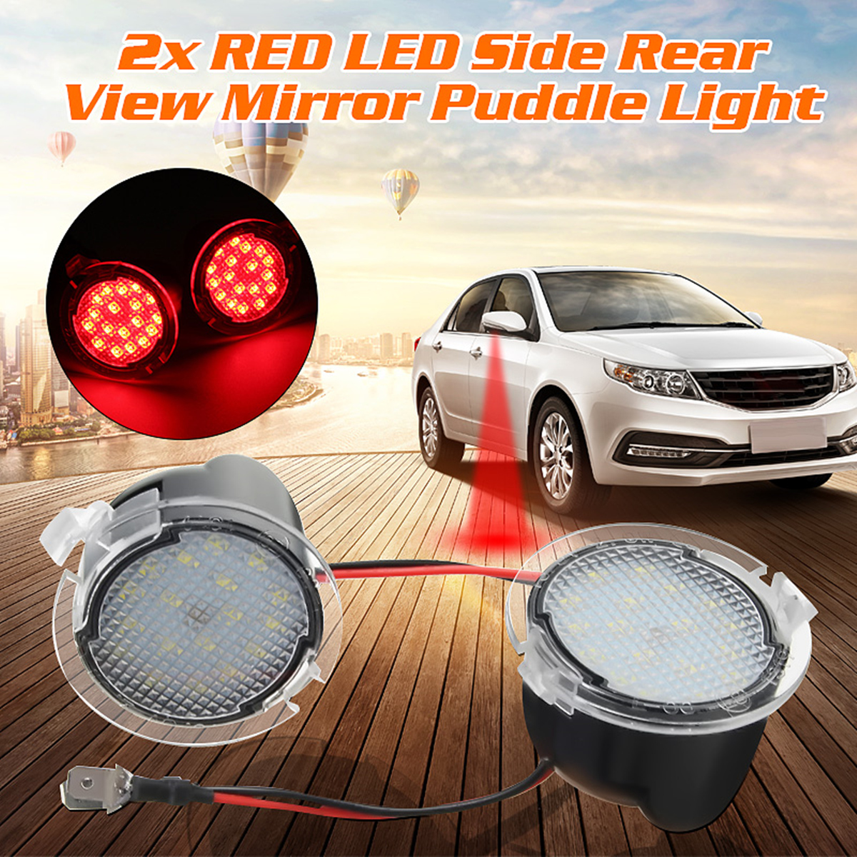 Pair-Red-LED-Side-View-Mirror-Puddle-Light-for-Ford-Edge-Mondeo-Focus-C-Max-Kuga-S-Max-1372776