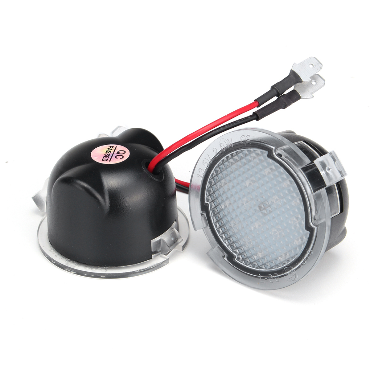 Pair-Red-LED-Side-View-Mirror-Puddle-Light-for-Ford-Edge-Mondeo-Focus-C-Max-Kuga-S-Max-1372776