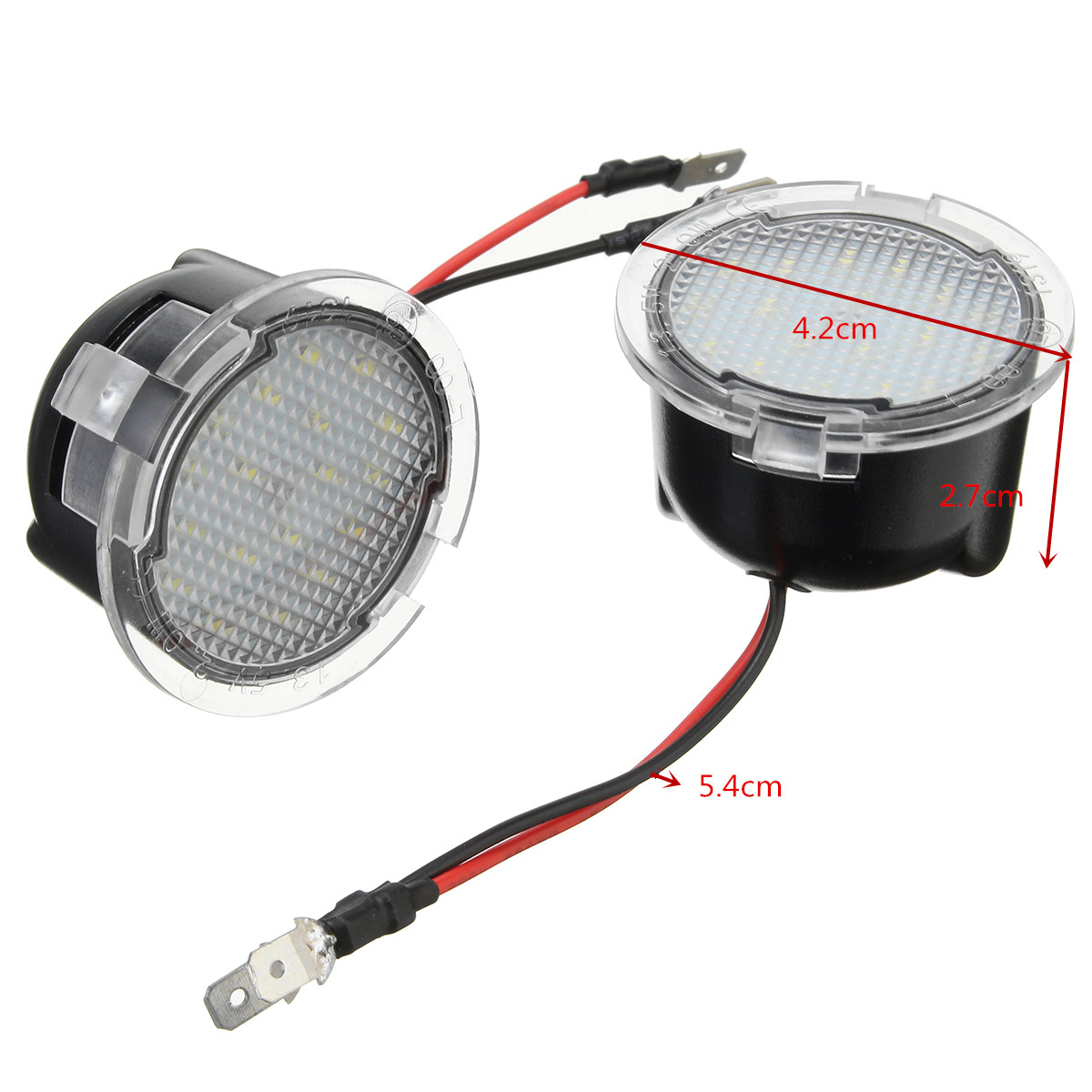 Pair-Red-LED-Side-View-Mirror-Puddle-Light-for-Ford-Edge-Mondeo-Focus-C-Max-Kuga-S-Max-1372776