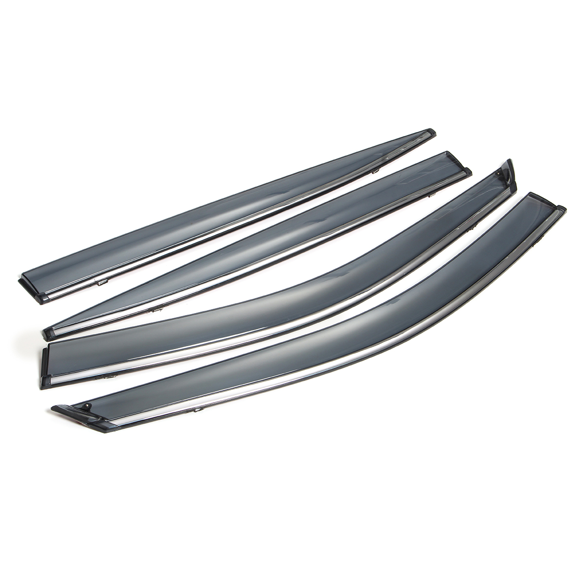 Smoke-Tinted-Sun-Rain-Shade-Window-Visor-W-Chrome-Trim-for-Infiniti-Q50-14-18-1724720