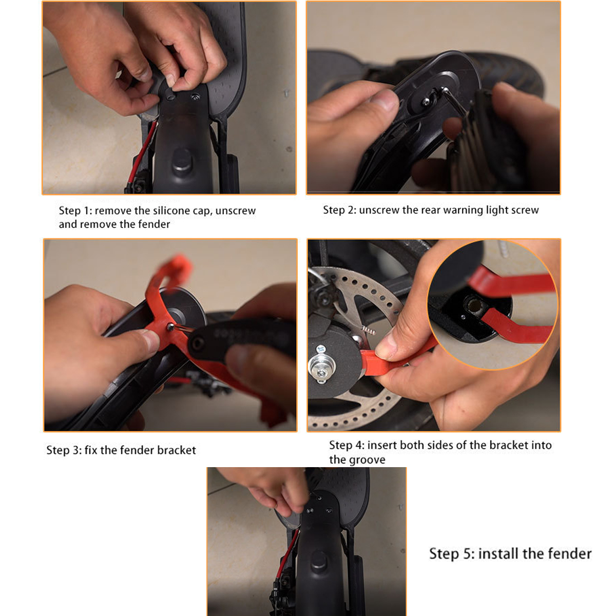 10quot-Wheel-Accessories-Fender-Anti-Break-Bracket-Shock-Absorber-Damping-For-M365-M187-1634517