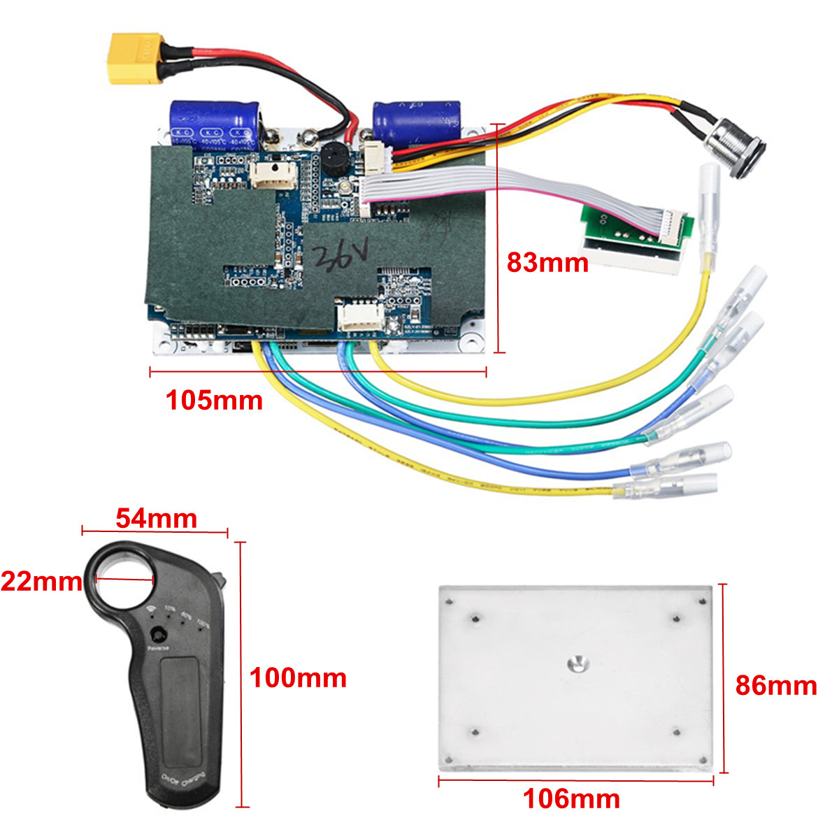 2436V-Dual-Motors-System-Wheel-Hub-Driver-Pulse-Longboard-Skateboard-Controller-Remote-ESC-Substitut-1504629