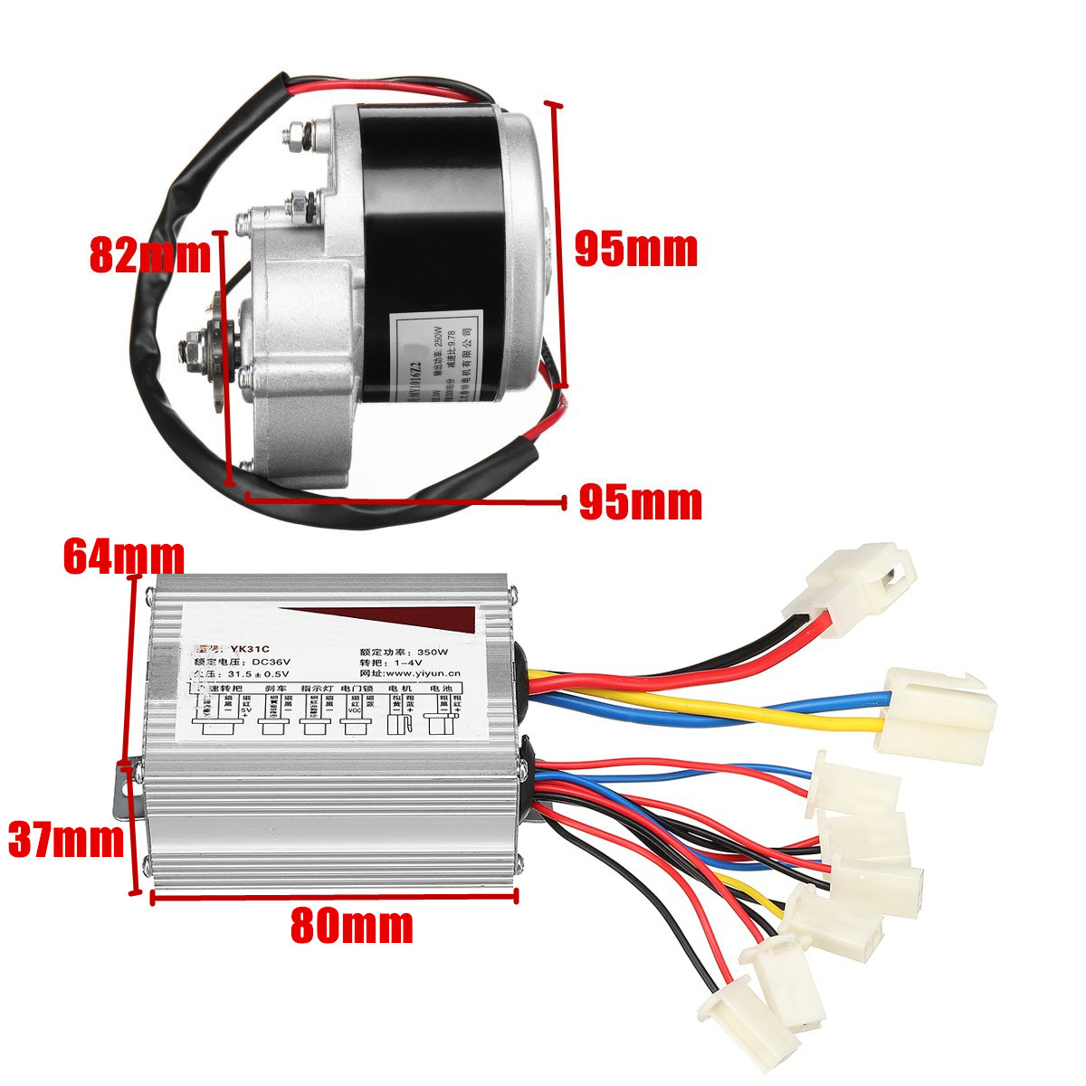36V-250W-Electric-Bike-Conversion-Scooter-Motor-Controller-Kit-For-22-28inch-Ordinary-Bike-1362369