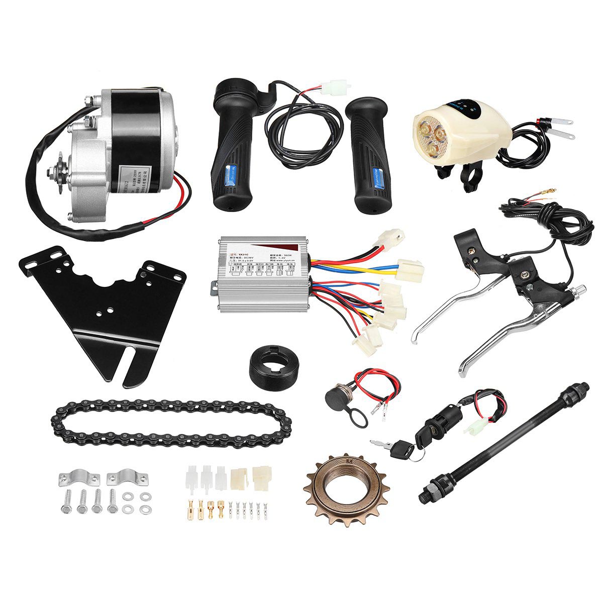 36V-250W-Electric-Bike-Conversion-Scooter-Motor-Controller-Kit-For-22-28inch-Ordinary-Bike-1362369