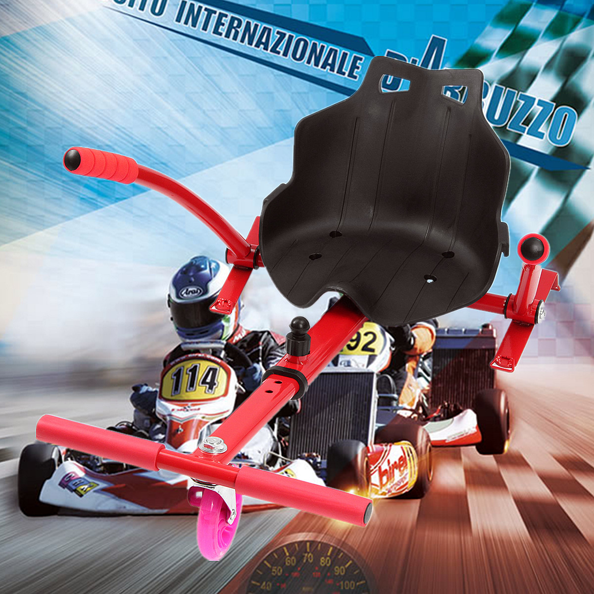 Adjustable-Kart-Seat-Holder-Stand-For-65-8-10-Go-Kart-Balance-Scooter-Red-1426601