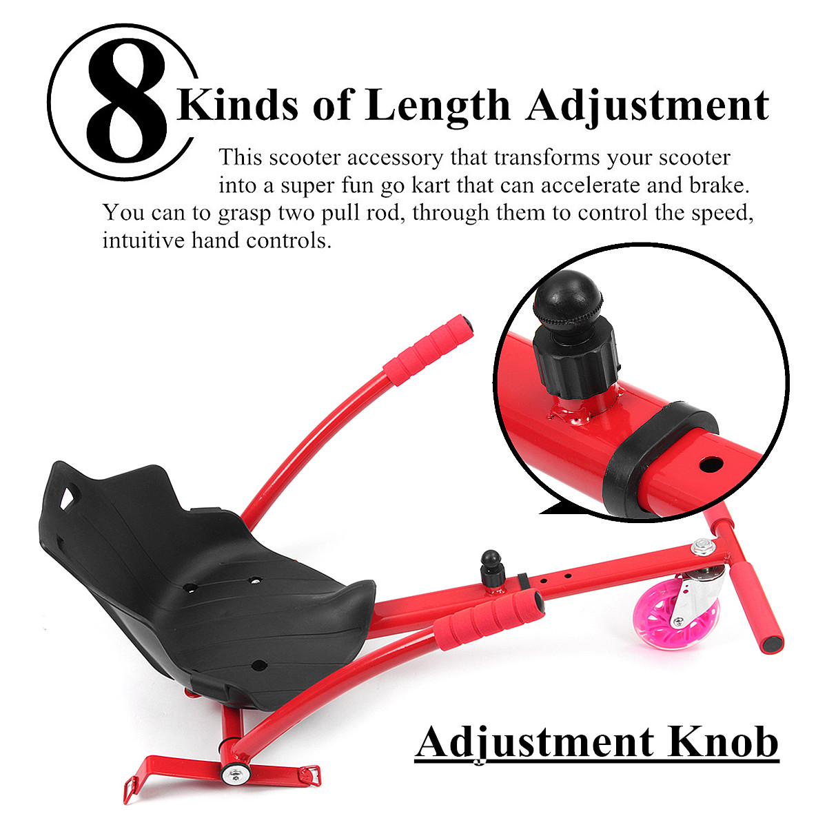Adjustable-Kart-Seat-Holder-Stand-For-65-8-10-Go-Kart-Balance-Scooter-Red-1426601