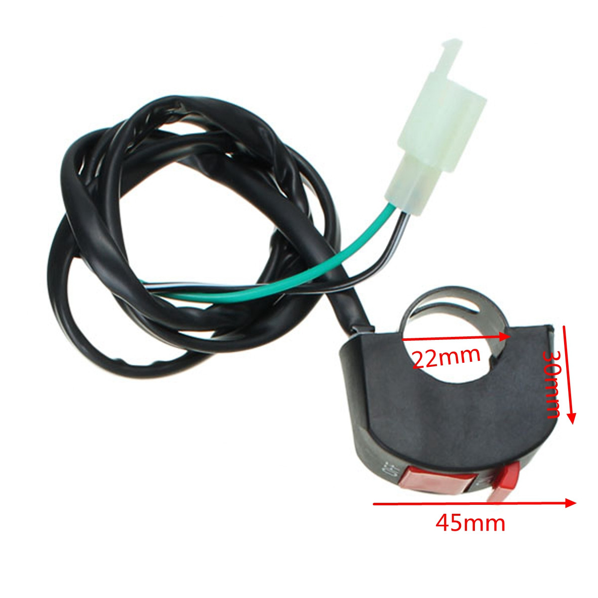 Billet-Throttle-Kill-Brake-Switch--Braided-Cable-Set-Motorized-Bicycle-Bike-1062319