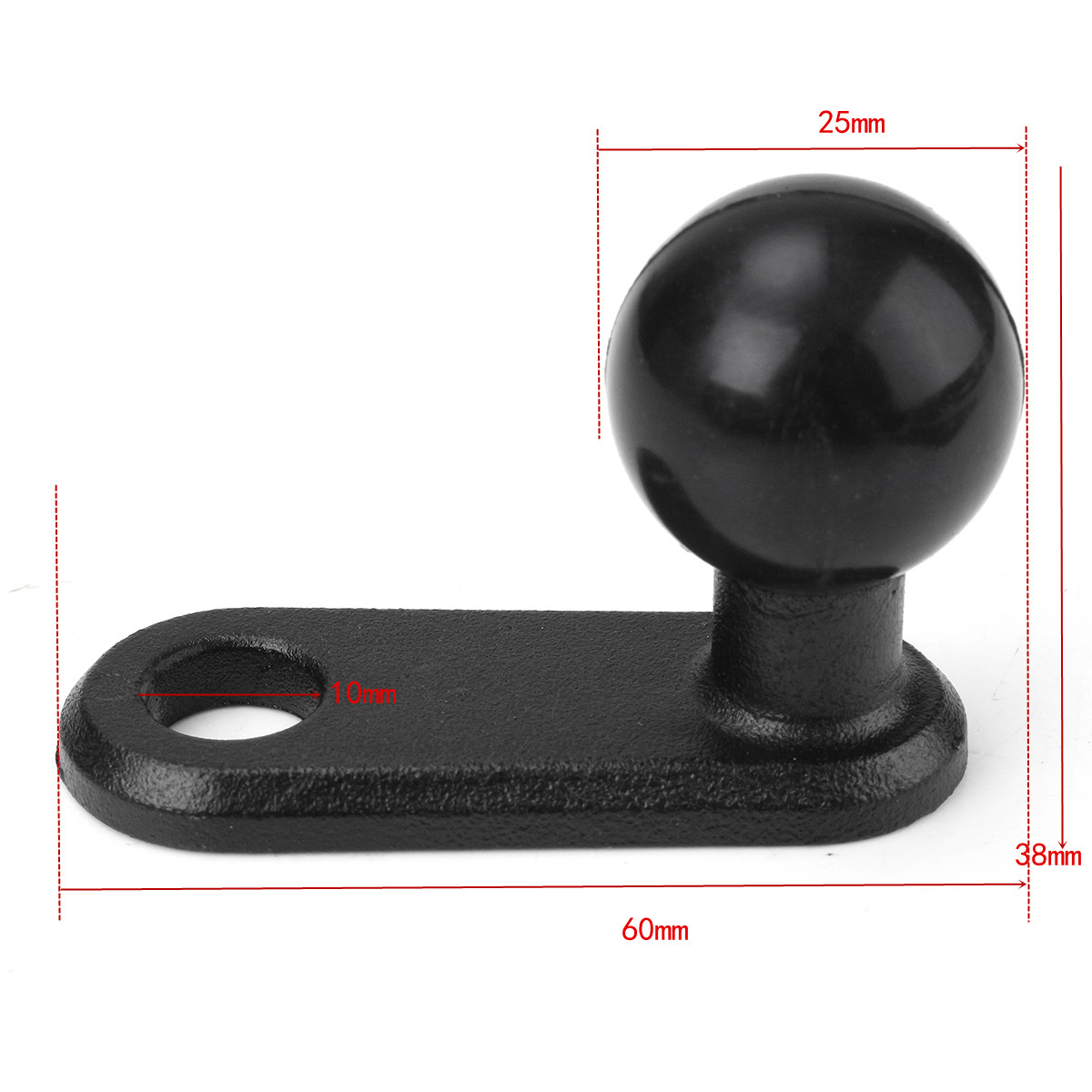 Black-Mounts-225inch-x-087inch-Motorcycle-Base-With-11mm-Hole-and-1inch-Ball-1199020
