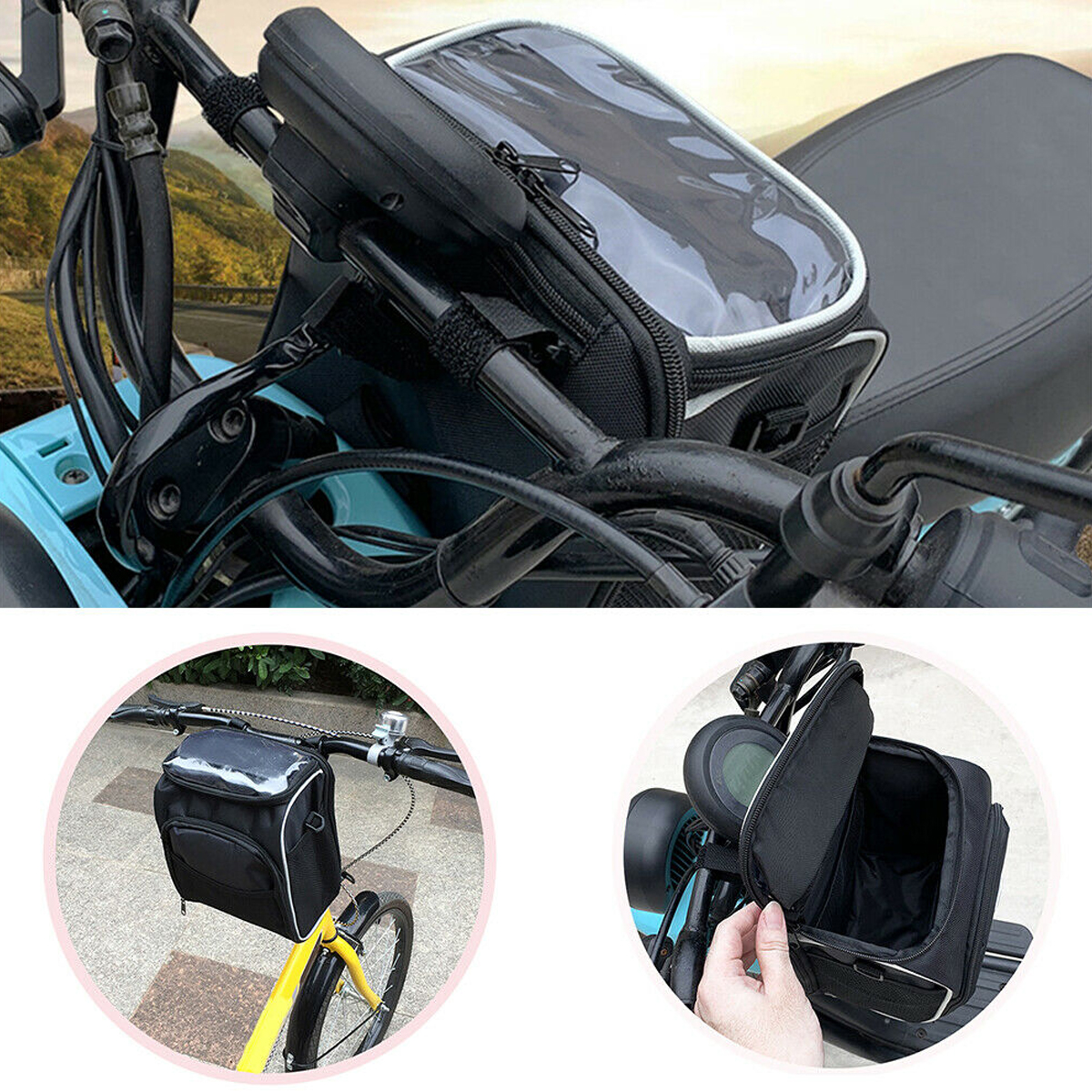 Motorcycle-Front-Fork-Handlebar-Bag-Mobile-Phone-Electric-Bike-Storage-Container-1635989