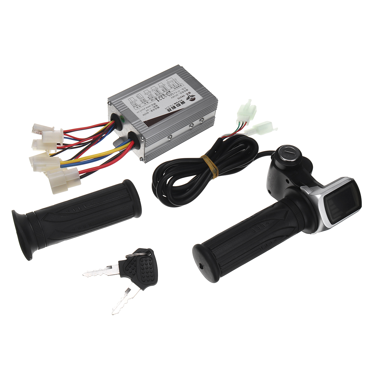 Scooter-36V-800W-Motor-Brushed-Speed-Controller-Throttle-Twist-Grip-E-Bike-Razor-1735442